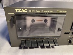 Teac CX-351 Stereo Cassette Deck for PARTS/REPAIR w/Original Manual SOLD *AS-IS*