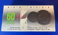 Audiovox SC-1 5” Dual Cone Stereo Speakers 60 Watt Pair NOS