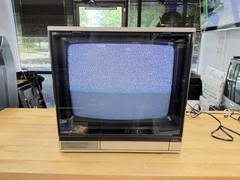 1983 Vintage MITSUBISHI TV Receiver 19″ Model cs-1960r Diamond Working /Remote!