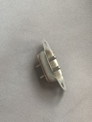 Cheater Cord Male Chassis mount socket NON-POLARIZED 7A 125V used 1960s RAYPAR