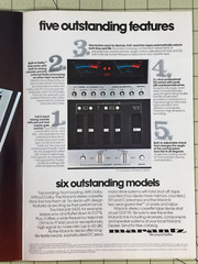 1975 Marantz 5420 5120 Cassette Deck Fold-Out 2-Page Color Magazine Ad