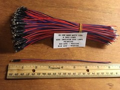 (5) 8V-3MM WIRE LEDS / SX-939 SX-424 SX-434 SX-525 SX-626 SX-770 / Pioneer LAMPS
