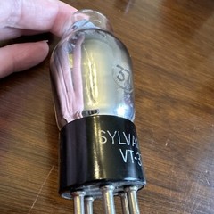 Pair Type VT 37 ST Bottle Globe Black Plate Power Tubes Sylvania SC251A SC966P