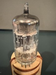 IEC Japan 7025 12AX7A Grey Plate Halo Get Vacuum Tube TV7&Maxi Test NOS 🅾️