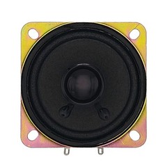 Compact 3 Watt 8 Ohm Speaker – 2-5/8″ Square Paper & Foam Cone