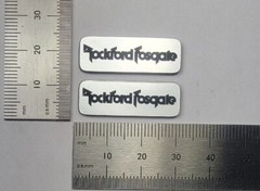 Rockford Fosgate Speaker Badge Logo Pair SMALL SIZE Custom Made