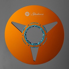 Studevox 10.5″ Polished Orange Aluminium Empty Tape Reel For Reel Tape Recorders