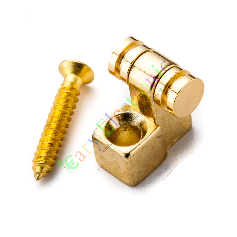 20pc Gold Electric Guitar Neck Ball Press Button Screw Musical Instruments Parts