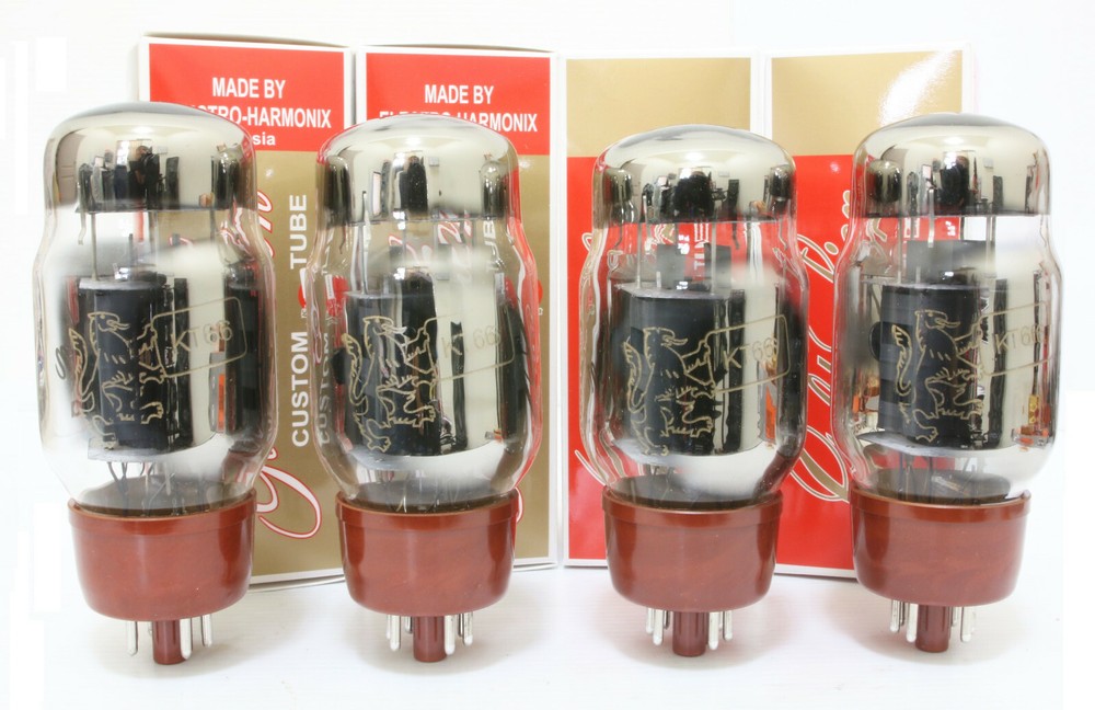 Platinum Factory Match QUAD Genalex GOLD LION KT-66 KT66 Vacuum tubes