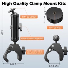 Ubeesize Starlink Mini Mount Adjustable Roof Rack Rv Pole Mount Kit For