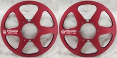 One Pair 10.5” Silvery Pioneer Tape reel High Quality Aluminum Take Up Reel