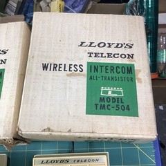 2 Vintage Lloyds Telecom TMC-504 Wireless Intercom. Both Power On! With Boxes