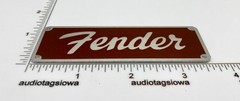 Fender Logo for Amp Badge Custom Made Thick Matte Finish Aluminum with Screws