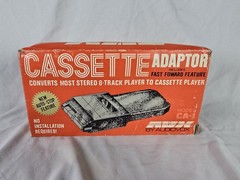 Vintage Audiovox Cassette Adaptor for 8 Track Players – In Original Box Untested
