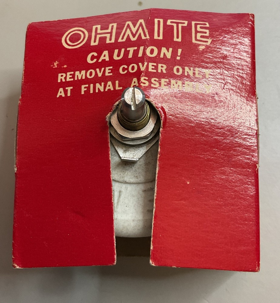 VTG Ohmite Rheostat Potentiometer Model G, RP201SD2R0KK, 6.12 Amp, 2 Ohm, 200 V