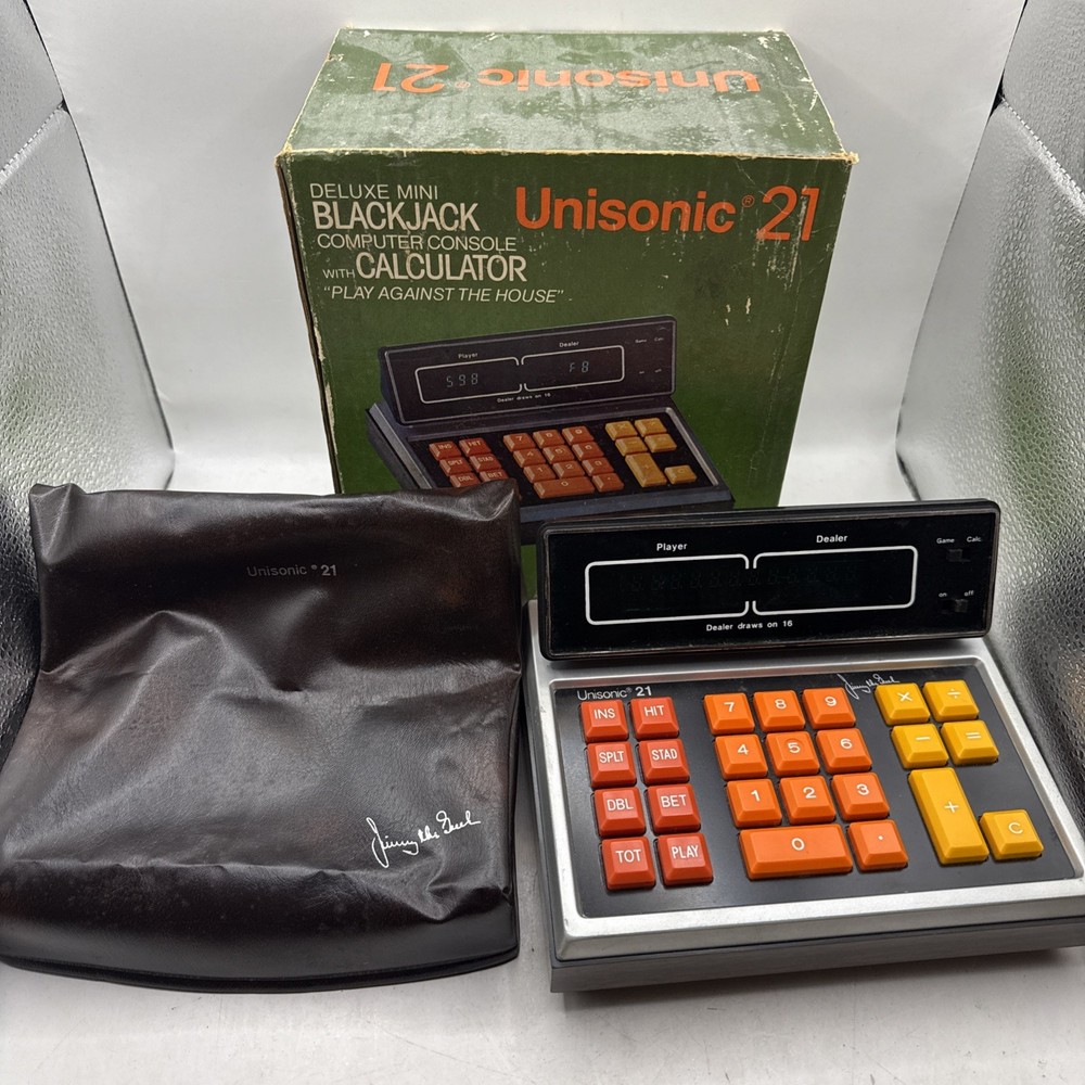 Deluxe Unisonic 21 Mini Blackjack Computer Console with Calculator