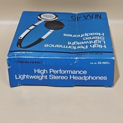 Vintage Realistic Nova-45 Stereo Headphones with Box And Papers
