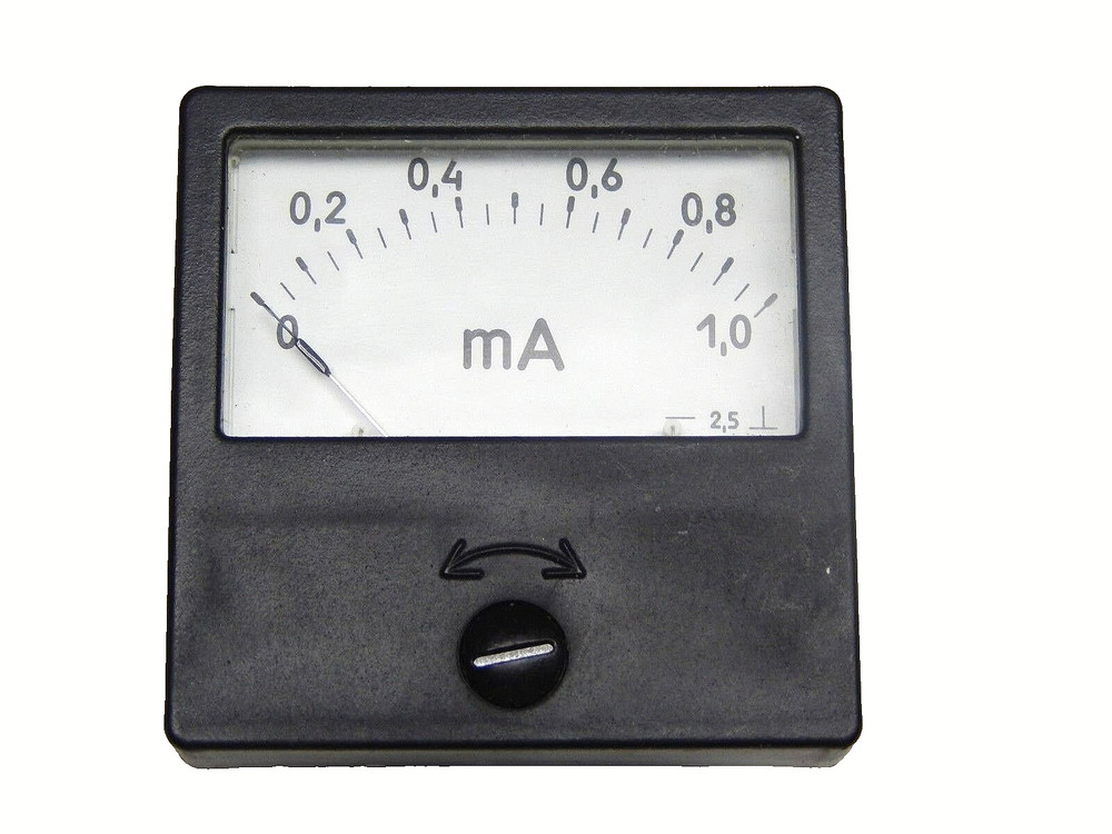 USSR Ammeter M2001/1 (0-1mA) ±2.5% From 1980’s IN BOX!!