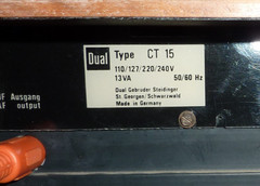 Dual CV-12B Integrated Amplifier w/CT-15 AM/FM/SW/LW Tuner ~Speakers MCM Germany