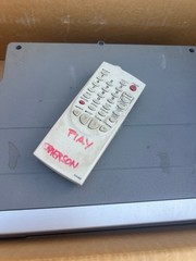 Emerson EWV403 VHS Player/Recorder Original Box with Remote and manual powers on