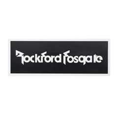 Rockford Fosgate Speaker Custom Made Logo Badge Aluminum 106mm(4.17″)X39mm(1.54″