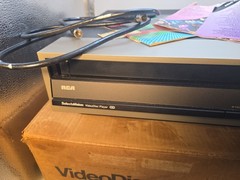 RCA SJT 100 CED SelectaVision VideoDisc Player Matching Box Manual Tested Works