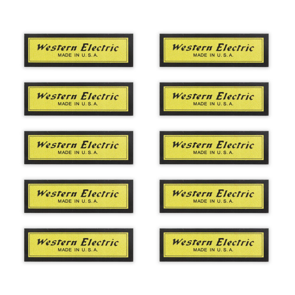 Western Electric paper sticker badge replacement piece 39mm(1.53″)X12mm(0.47″)