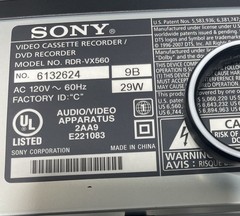 *NIB* Sony RDR-VX560 DVD Recorder/VCR Combo, 4-Head VHS & DVD, HDMI Upscaling