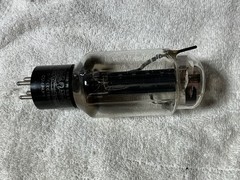 1956 UNITED USAF-596 RECTIFIER TUBE NOS BLACK PLATE 5U4G WE 274B 5U4 5AR4 GZ34