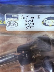 Lot of 3 RCA 5Y3GT Tested Good Tube