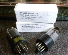Matched Pair black and grey 6v6 GT Power Tubes Both test strong at 100+ each