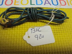 BIC 920 Original Ground Wire. Tested. Parting Out Entire BIC 920 Turntable.