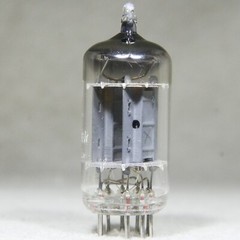 Siemens (Telefunken Label) 12AU7/ECC82 Long Plate Angled D-Getter Germany 1956