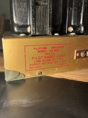 VTG Pilot Radio Corp. Pilotone AA-903 10W Mono Tube Amplifier