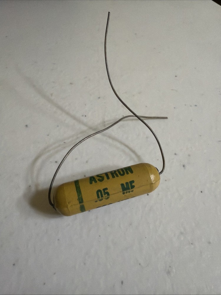Vintage Astron .05 MFD 200V Paper Capacitor NOS Tube Amp Radio Guitar USA