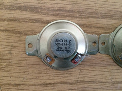 Pair Vintage Sony 2″ Tweeter Speaker 8Ω 3 watts 502-294-11 JAPAN Works