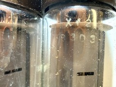 Matched Pair 1960s Mullard xf2 OO Getter EL34 Tubes Test NOS TV7=51/51 @ 36/37ma