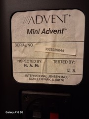 Advent Mini Advent Bookshelf Speakers Woodgrain
