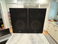 Vintage 1981 Technics SB-G900 Speakers With Redone Covers Tested 300 Watts 8 Ohm
