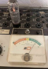 Pair Matsushita made EL34 Power Tubes Strong 10 out of 15 on Orange Tester