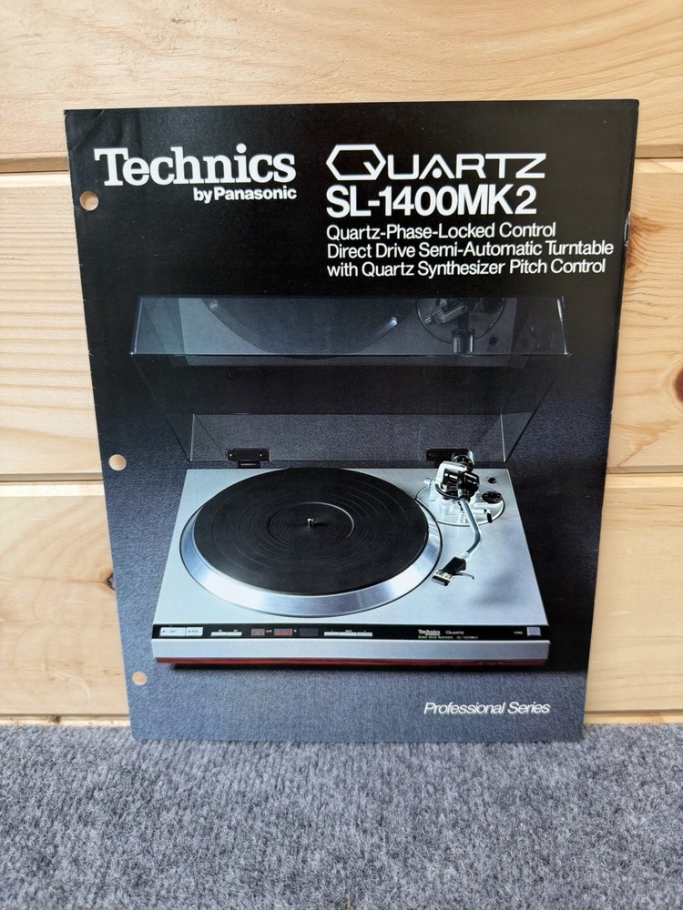 ⭐️ Original Technics SL-1400mk2 Stereo Turntable Dealer Sales Brochure NICE! ⭐️