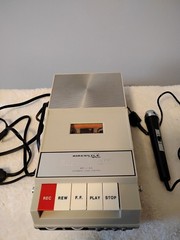 Vintage AirCastle Solid State Cassette Tape Recorder AC DC Working Condition