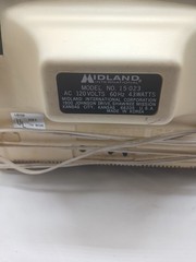 Vintage Harvest Yellow Midland International 1976 Black & White TV Mo. 15-023