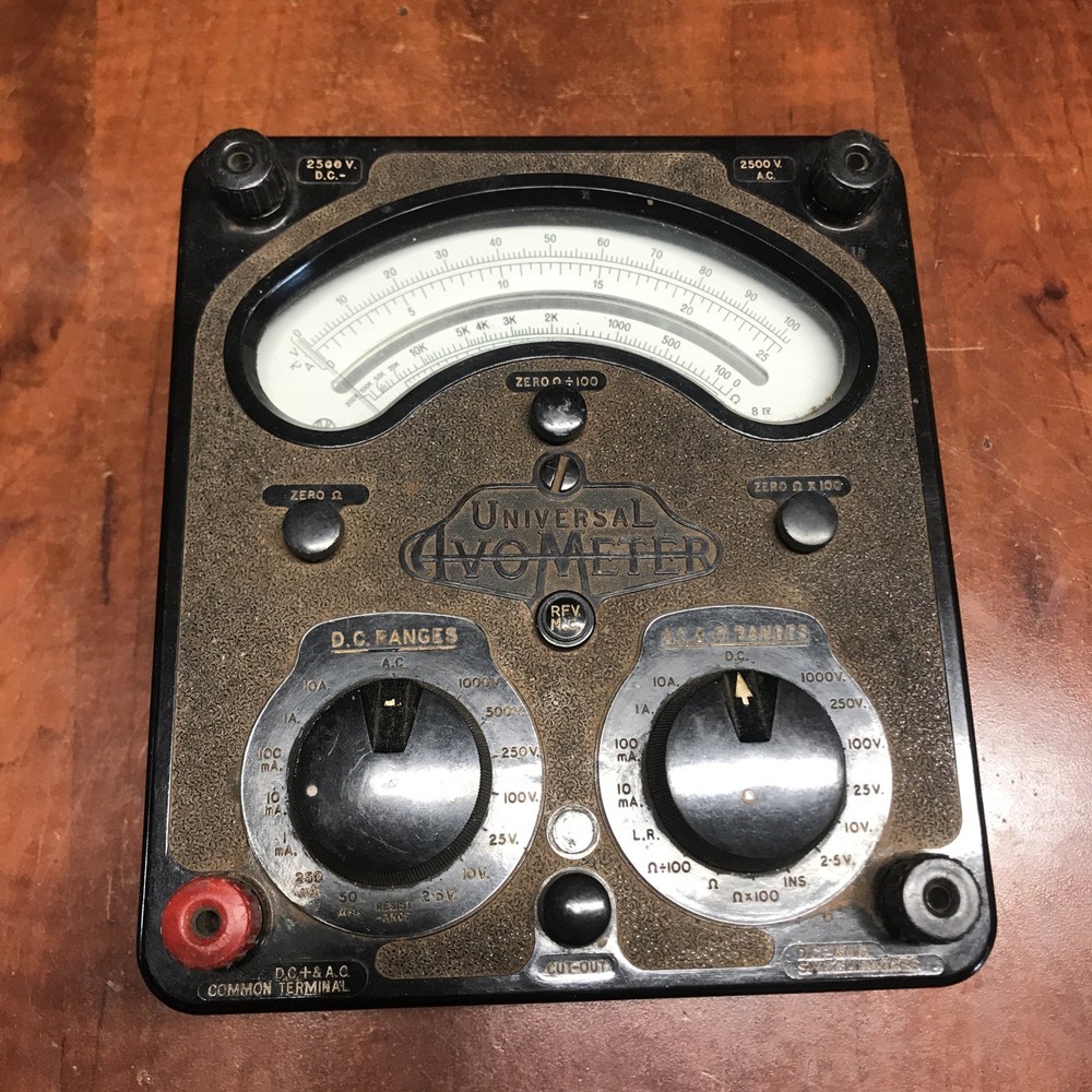Vintage Universal AVO Avometer Models 8 Mk. IV And 9 Mk. IV England