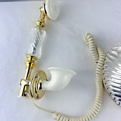 Hentak Limited Model HT-00 Siecle Collection Clear Gold Telephone Retro