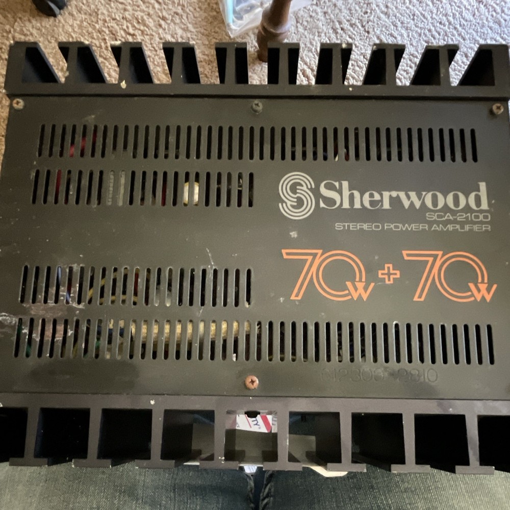 Sherwood SCA-2100 Stereo Power Amplifier Amp 70W+70W Model SCA-2100