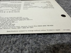 ⭐️ Original Technics SL-1900 Stereo Turntable Dealer Sales Brochure ⭐️