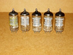 LOT OF 5 MULLARD 12AX7/ECC83 TUBES I61 TYPE (1959-1964 SHORT PLATE) LOW TEST