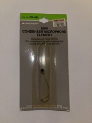 Radio Shack Mini Condenser Microphone Element 270-085 🔥NEW NOS💥