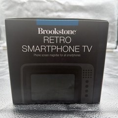Brookstone Retro Smartphone TV Universal Phone Screen Magnifier NOB 9x6x6.5”